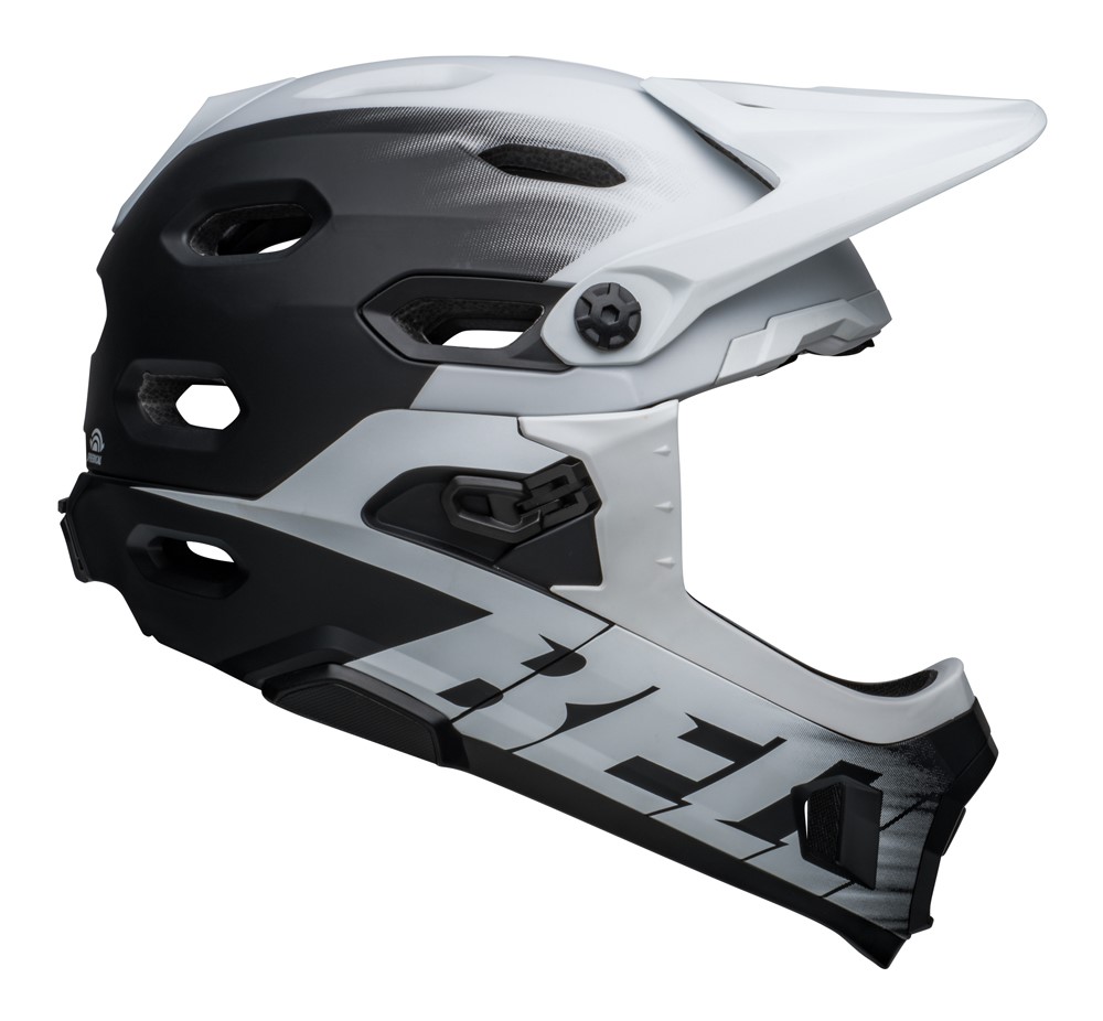 Kask full face BELL SUPER DH MIPS SPHERICAL matte black white roz. S (52–56 cm) (NEW)