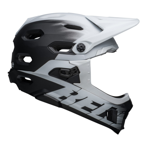 Kask full face BELL SUPER DH SPHERICAL matte black white