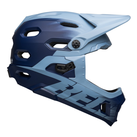 Kask full face BELL SUPER DH SPHERICAL matte light blue navy