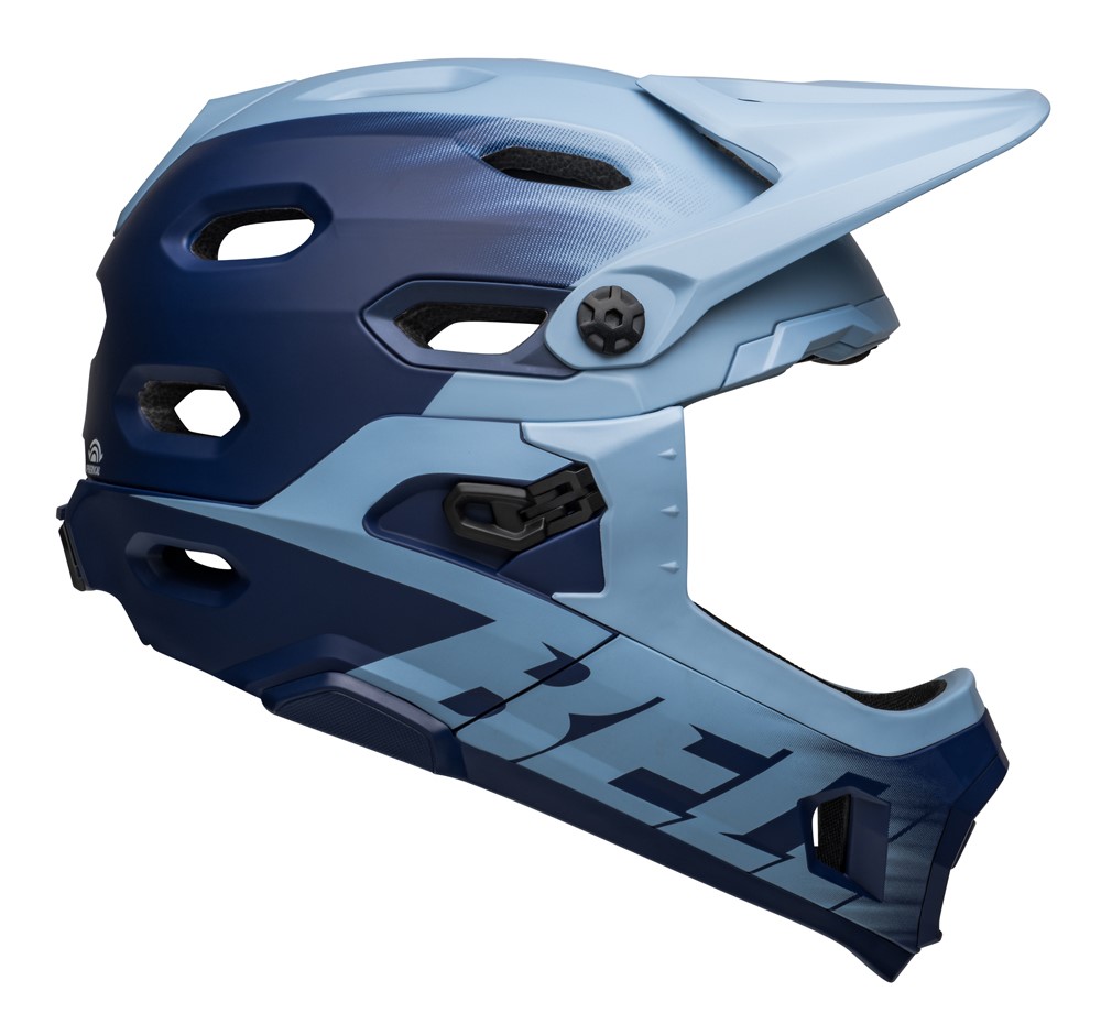 Kask full face BELL SUPER DH MIPS SPHERICAL matte light blue navy roz. L (58-62 cm) (NEW).