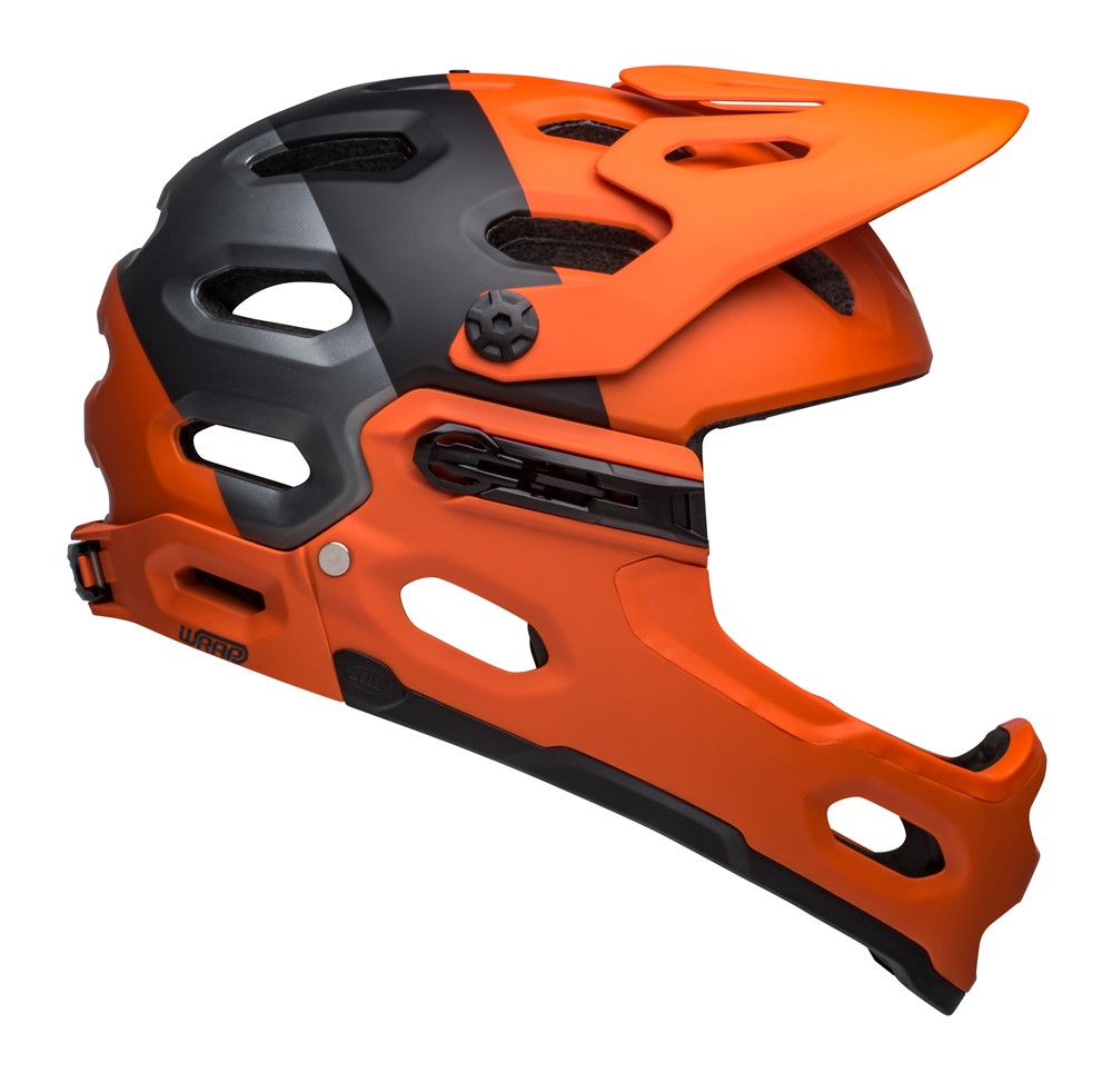 Kask full face BELL SUPER 3R MIPS matte orange black roz. S (52–56 cm) (NEW).