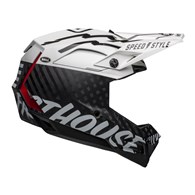 Kask full face BELL FULL-10 SPHERICAL fasthouse matte gloss white black roz. M (55-57 cm) (WYPRZEDAŻ -50%)