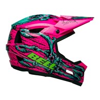 Kask full face BELL SANCTION 2 DLX MIPS bonehead gloss pink turquoise roz. L (57-59 cm) (NEW 2024) (LIMITED EDITION)