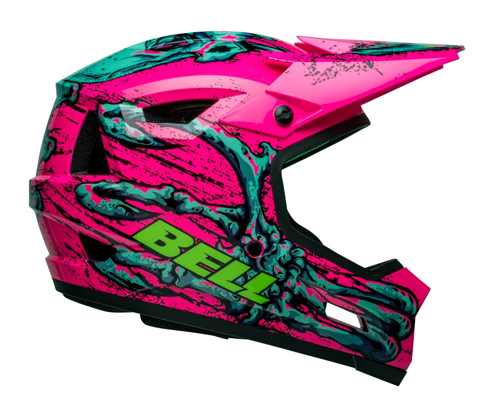 Kask full face BELL SANCTION 2 DLX MIPS bonehead gloss pink turquoise roz. XL (59-61 cm) (NEW 2024) (LIMITED EDITION)