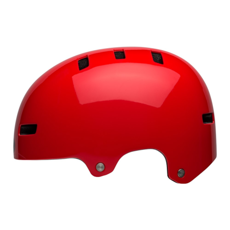 Kask bmx BELL LOCAL gloss crimson red