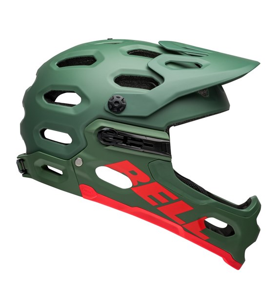 Kask full face BELL SUPER 3R MIPS matte dark green infrared roz. M (55-59 cm) (NEW 2024)