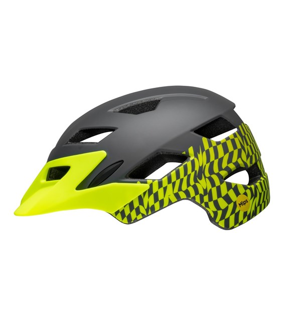 Kask juniorski BELL SIDETRACK INTEGRATED MIPS wavy checks matte retina sear roz. Uniwersalny (50–57 cm) (NEW).