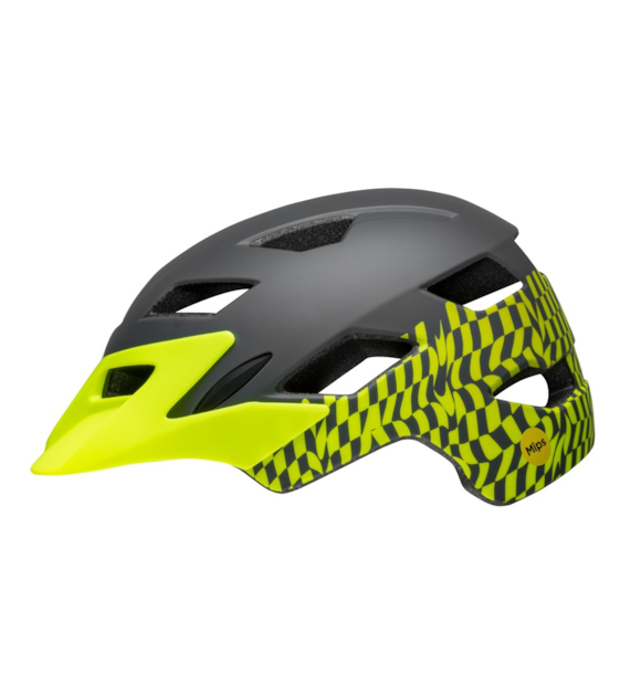 Kask juniorski BELL SIDETRACK MIPS wavy checks matte retina sear roz. Uniwersalny (50–57 cm) (NEW 2025)