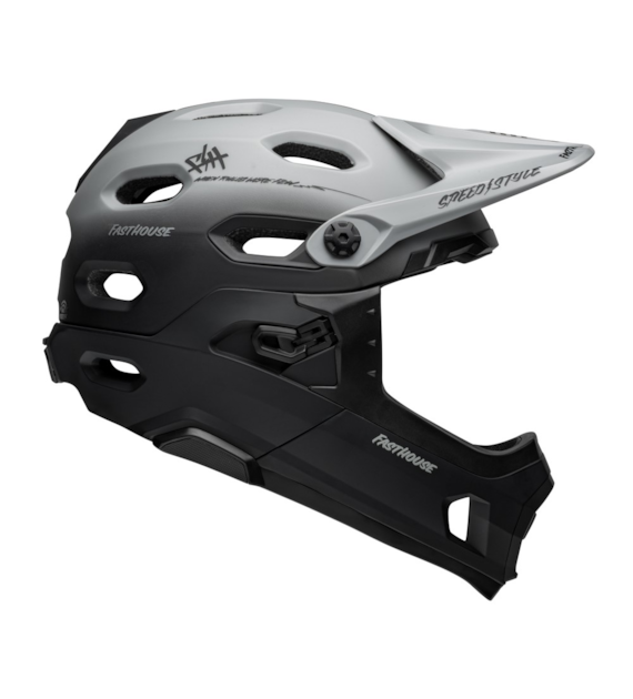 Kask full face BELL SUPER DH SPHERICAL fasthouse taco tuesday matte gray black roz. S (52–56 cm) (NEW 2025)