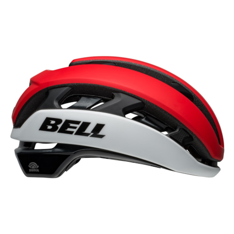 Kask gravel szosowy BELL XR SPHERICAL matte gloss crimson white