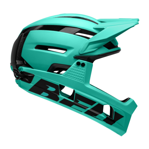 Kask full face BELL SUPER AIR R SPHERICAL matte turquosie black (WYPRZEDAŻ -50%)