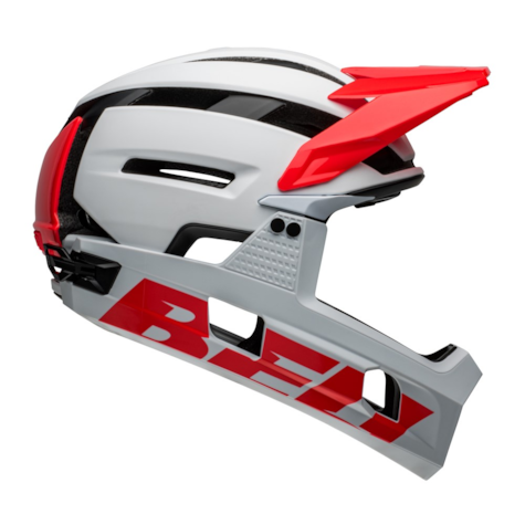 Kask full face BELL SUPER AIR R SPHERICAL matte gloss white infrared