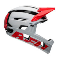 Kask full face BELL SUPER AIR R SPHERICAL matte gloss white infrared roz. L (59-63 cm) (NEW 2025)