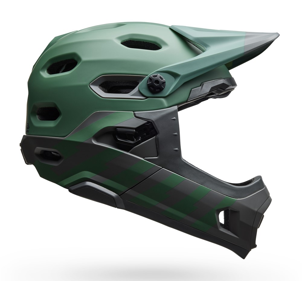 Kask full face BELL SUPER DH MIPS SPHERICAL matte green roz. S (52–56 cm) (NEW 2025)