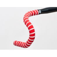 Owijka na kierownicę BIKE RIBBON SCRUB gr.2,5mm ekoskóra czerwona (NEW)