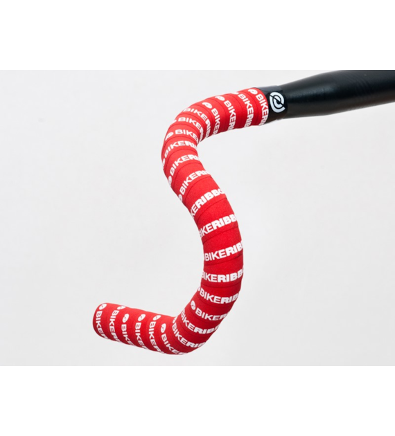 Owijka na kierownicę BIKE RIBBON SCRUB gr.2,5mm ekoskóra czerwona (NEW)