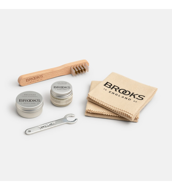 Zestaw do pięlęgnacji siodełka BROOKS PREMIUM LEATHER SADDLE CARE KIT (NEW)