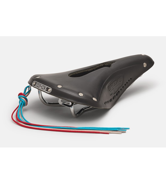 Siodełko BROOKS B17 NARROW CARVED, Black, Steel Rail, Waga 510g, Linia Leather (NEW)