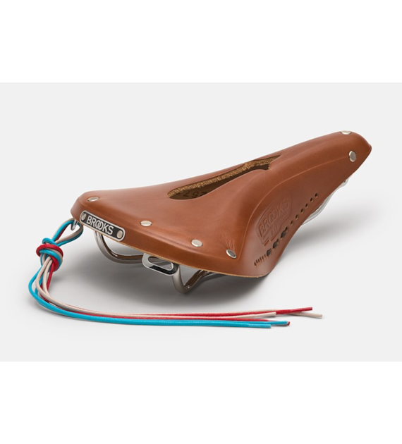 Siodełko BROOKS B17 NARROW CARVED, Honey, Steel Rail, Waga 510g, Linia Leather (NEW)