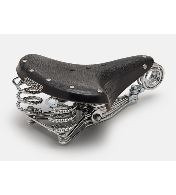 Siodełko BROOKS B33, Black, Steel Rail, Waga 1600g, Linia Leather (NEW)