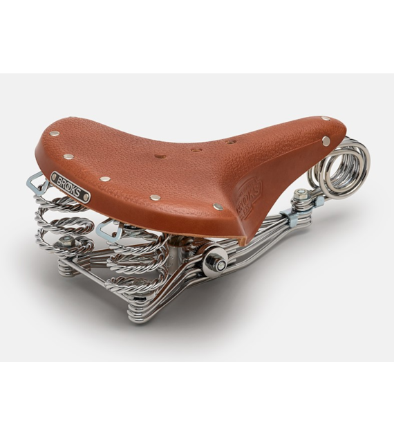 Siodełko BROOKS B33, Honey, Steel Rail, Waga 1600g, Linia Leather (NEW)