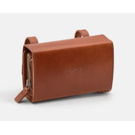 Torba podsiodłowa BROOKS D-SHAPED, Honey, Pojemność 0,75L, Mocowanie na paskach, Garbowana skóra (NEW)