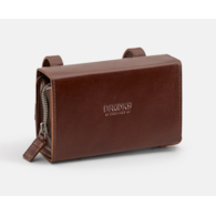 Torba podsiodłowa BROOKS D-SHAPED, Brown, Pojemność 0,75L, Mocowanie na paskach, Garbowana skóra (NEW)