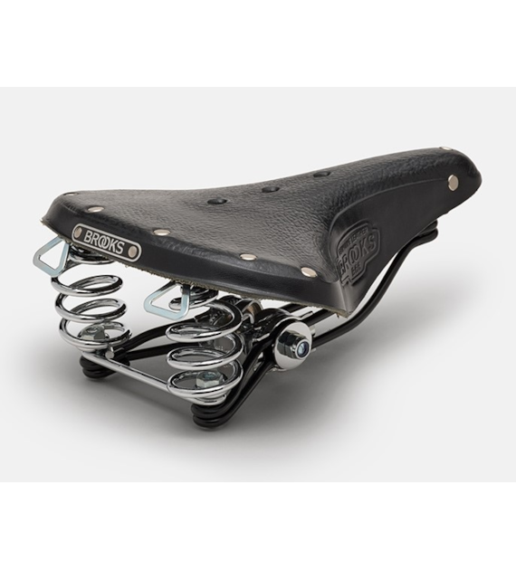 Siodełko BROOKS B66, Black, Steel Rail, Waga 1050g, Linia Leather (NEW)