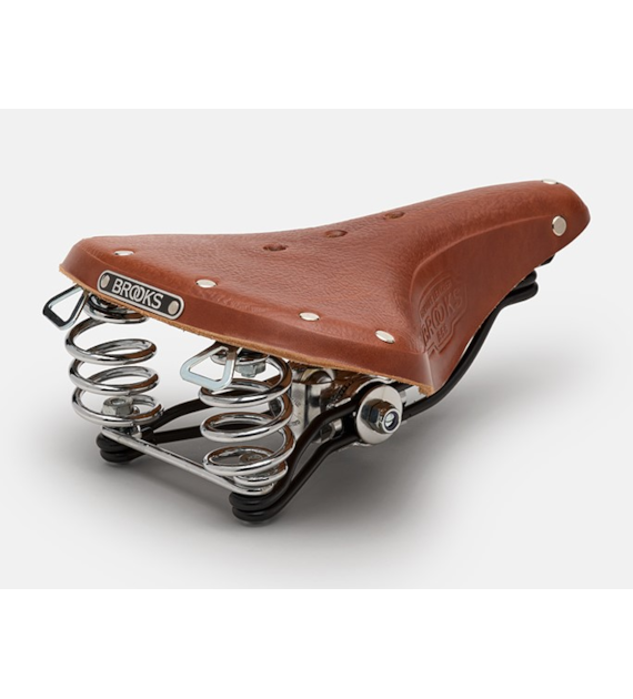 Siodełko BROOKS B66, Honey, Steel Rail, Waga 1050g, Linia Leather (NEW)