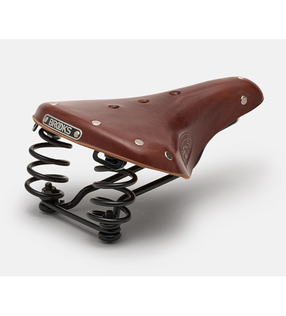 Siodełko BROOKS FLYER SHORT, Brown, Steel Rail, Waga 800g, Linia Leather (NEW)