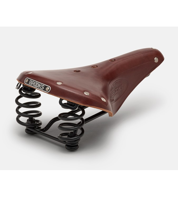 Siodełko BROOKS FLYER, Brown, Steel Rail, Waga 860g, Linia Leather (NEW)