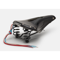Siodełko BROOKS FLYER CARVED, Black, Steel Rail, Waga 860g, Linia Leather (NEW)