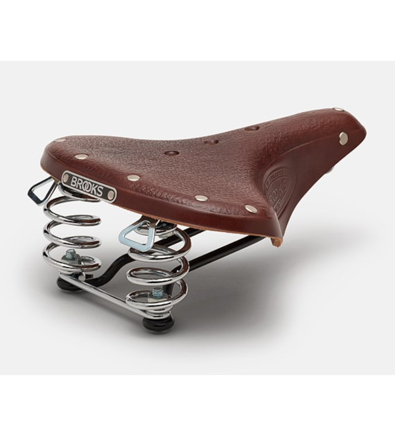 Siodełko BROOKS B67 SHORT, Brown, Steel Rail, Waga 810g, Linia Leather (NEW)