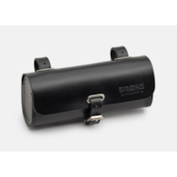 Torba podsiodłowa BROOKS CHALLENGE, Black, Pojemność 0,5L, Mocowanie na paskach, Garbowana skóra (NEW)