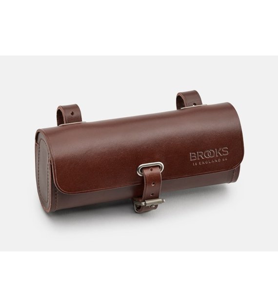 Torba podsiodłowa BROOKS CHALLENGE, Brown, Pojemność 0,5L, Mocowanie na paskach, Garbowana skóra (NEW)