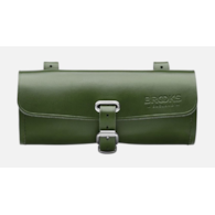 Torba podsiodłowa BROOKS CHALLENGE RACING GREEN LIMITED EDITION, Pojemność 0,5L, Mocowanie na paskach, Garbowana skóra (NEW)