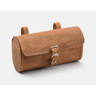 Torba podsiodłowa BROOKS CHALLENGE, Dark Tan, Pojemność 1,5L, Mocowanie na paskach, Garbowana skóra (NEW)