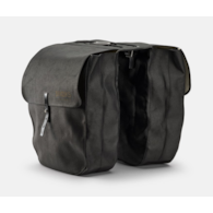 Sakwy BROOKS BRICK LANE PANNIERS, Black/Black, Pojemność 2x15L, Mocowanie na paskach, Garbowana skóra (NEW)