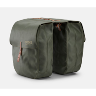 Sakwy BROOKS BRICK LANE PANNIERS, Sage Green/Honey, Pojemność 2x15L, Mocowanie na paskach, Garbowana skóra (NEW)