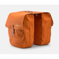 Sakwy BROOKS BRICK LANE PANNIERS, Gooseback/Maroon, Pojemność 2x15L, Mocowanie na paskach, Garbowana skóra (NEW)