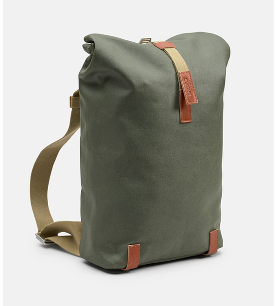 Plecak BROOKS PICKWICK COTTON CANVAS, Sage Green/Honey, Pojemność 26L, Wodoodporna bawełna (NEW)