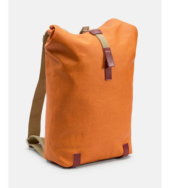 Plecak BROOKS PICKWICK COTTON CANVAS, Goose Beak/Maroon, Pojemność 26L, Wodoodporna bawełna (NEW)