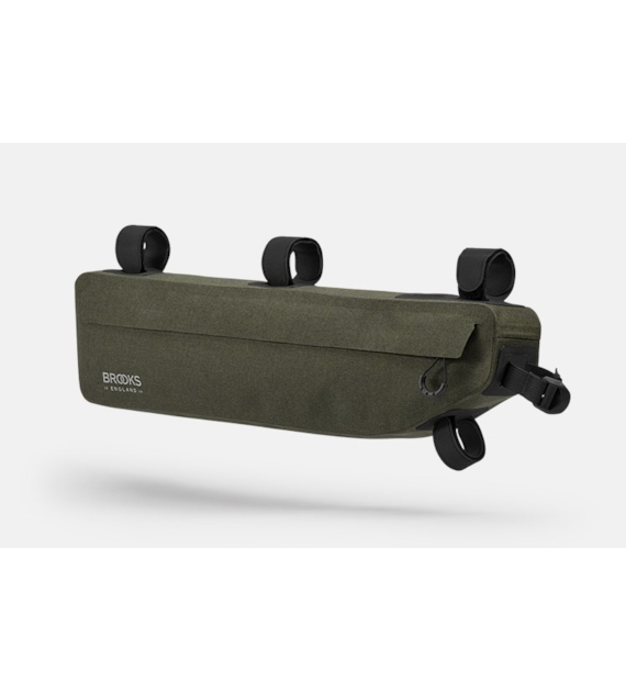 Torba na ramę BROOKS SCAPE FRAME BAG LARGE, Mud Green, Pojemność 3,5L, Mocowanie na paskach, Wodoodporna (NEW)