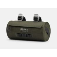Torba na kierownicę BROOKS SCAPE HANDLEBAR POUCH, Mud Green, Pojemność 3L, Mocowanie na paskach, Wodoodporna (NEW)