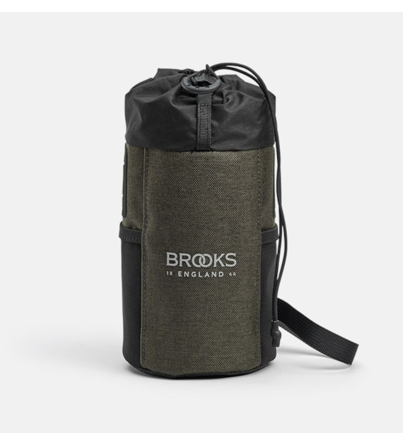 Torba na kierownicę BROOKS SCAPE FEED POUCH, Mud Green, Pojemność 1L, Mocowanie na paskach, Wodoodporna (NEW)