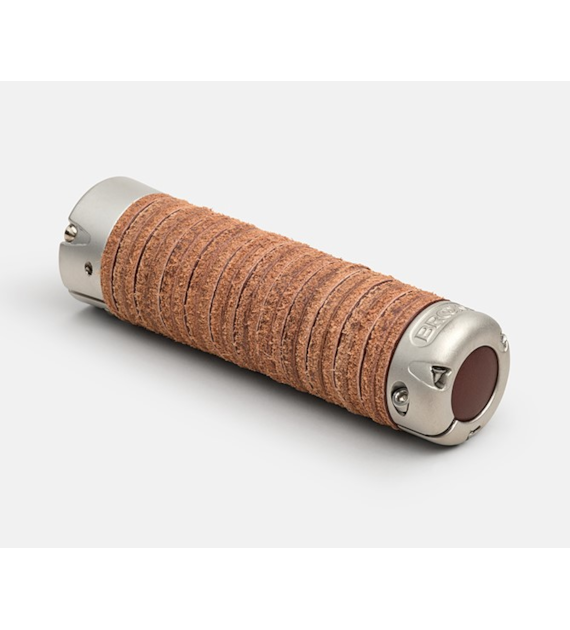 Chwyty BROOKS PLUMP LEATHER GRIPS, Brown, Rozmiar 130 - Regulowany (NEW)