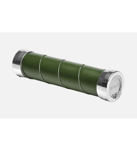 Chwyty BROOKS SLENDER LEATHER GRIPS RACING GREEN LIMITED EDITION, Rozmiar 130/130 (NEW)