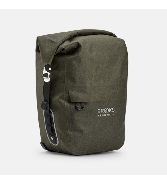 Sakwa BROOKS SCAPE PANNIER LARGE, Mud Green, Pojemność 18-22L, Klick fix® system, Wodoodporność IPX4 (NEW)