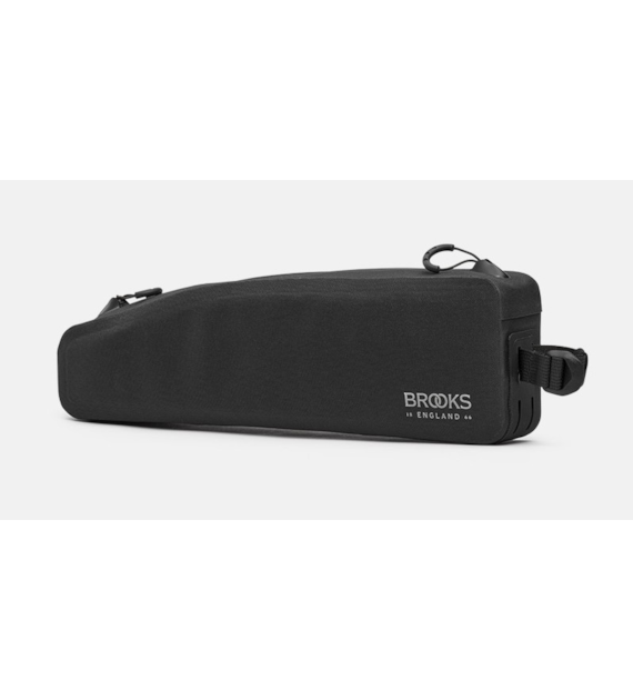 Torba na ramę BROOKS SCAPE LONG TOP TUBE, Black, Pojemność 1,5L, Mocowanie na paskach, Wodoodporna (NEW)