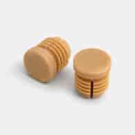 Korki kierownicy BROOKS RUBBER BAR END PLUGS NATURAL (NEW)